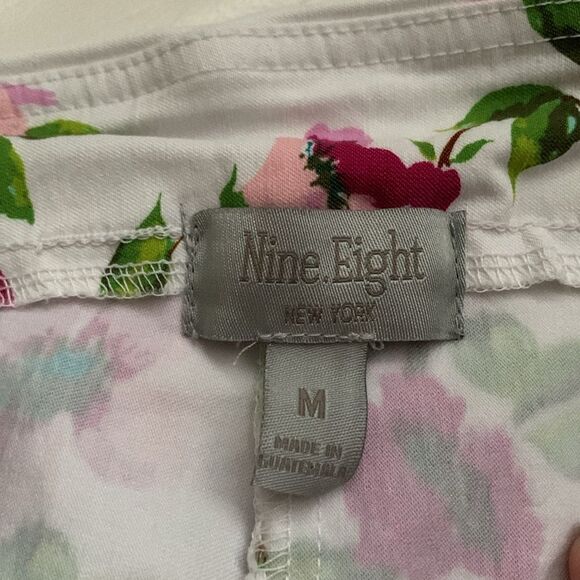 Nine.Eight Stretch Flowar Print Women’s Shirts Pockets Size M - Picture 7 of 7